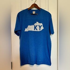 Kentucky Blue & White KY Logo‎ T-shirt